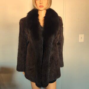 #686 Mink/fox fur coat